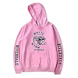 Diseño：Sudadera con capucha con motivo de Riverdale, con bolsillos, puños roscados, diseño suave, mangas largas。
