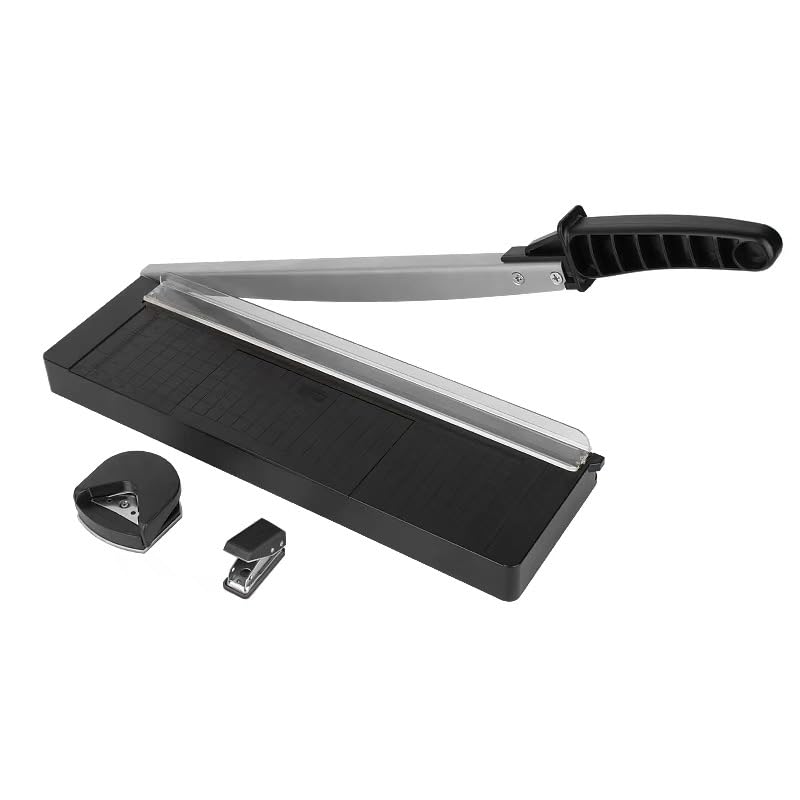 Hbzunt A4 Guillotine Paper Cutter, 10 Sheets, 12" Paper Trimmer