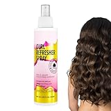Lockenspray – 180 ml | Auffrischung für lockiges Haar | Haarstärkungsspray für Frauen, Mädchen, Damen, Ehefrauen, Morgenroutine, Strandtage, Reisen, besondere Anlässe, Ausgehen, Training, Hochzeitsfei