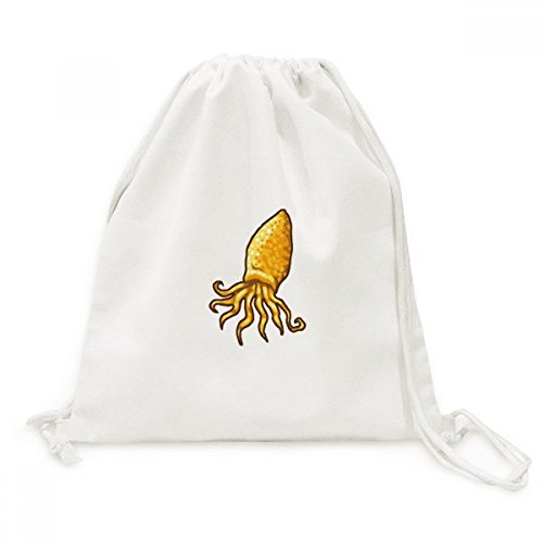 Sac à dos en toile jaune Octopus fini les sacs lourds grâce au cordon