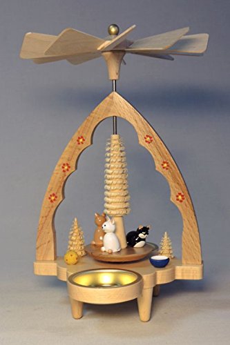 Rudolphs Schatzkiste Tealight pyramid cats 20 cm table pyramid Christmas pyramid