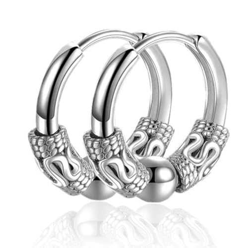 Clyhon Hoop Boucles d'Oreilles Médicales Acier Inoxydable Vintage Perforé Cartilage Bijoux , Convient pour Hommes et Femmes Punk Hip Hop Boucles d'Oreilles...