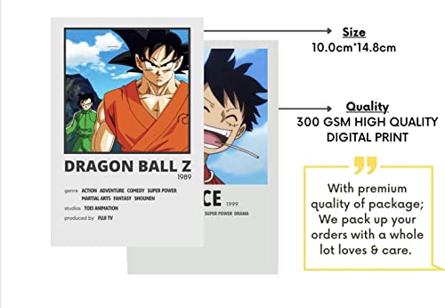 Image of Anime Wall Collage Kit 50 PCS A6 4x6 Inch Posters for Wall | One Piece Naruto Theme Room Decor | Home Decor & Room Decor Items | Room Decoration Items for Bedroom | Stickers Set