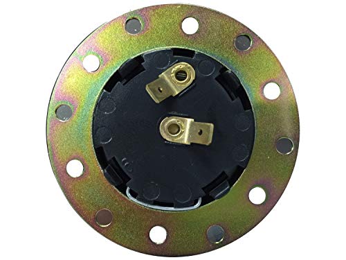 VSW S6 Black Horn Button Compatible with 6 Bolt Steering Wheel, Pontiac Emblem, STE1011BLK