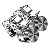 Mobestech 対応透明ゲームトリガー 耐久性シリコンパッド付き 精密設計スマホゲームコントローラー 指滑り防止 快適操作可能