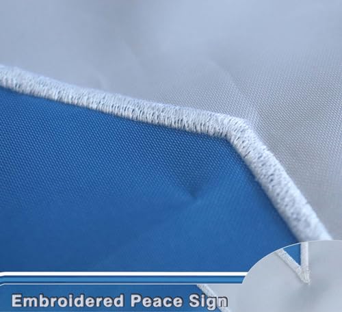 Premium World Peace symbols Flag 3x5 Ft Large Double Sided Embroidered |Quadruple Stitched Fly Ends| Love Peace Flags For outdoors House Decoration Banner by MIDLE - Image 4