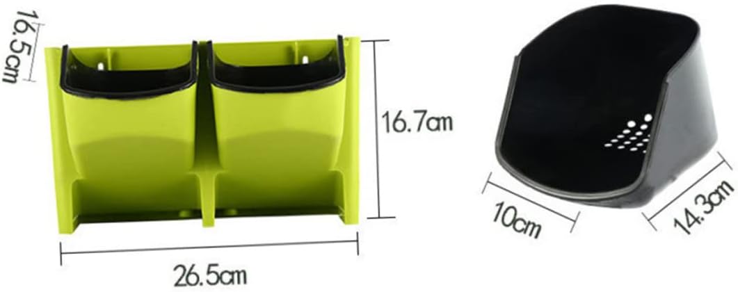 Amosfun Creative Wall Green Wall Mounted Planter for Herbs Vegetables Flowers for Balconies Gardens Indoor Spaces