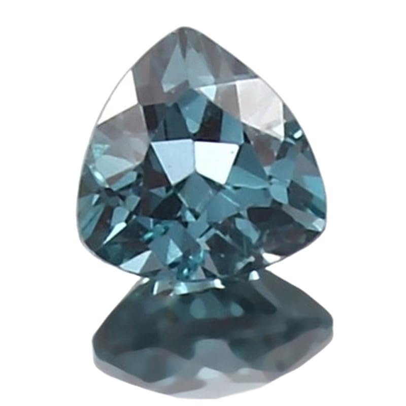 Tourmaline bleue verte lot de 2 pierres naturelles taille trillion 6x6 mm création bague