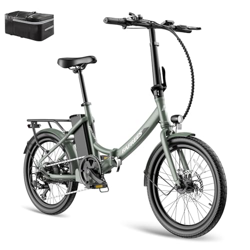 Fafrees Bicicleta Eléctrica F20 Light, 20 Bicicleta Urbana Eléctrica Plegable, Motor 250w, 14.5ah 522wh Batería Extraíble, Alcance 55-110 Km, Unisex Adulto E-Bike, Verde Fafrees Bicicleta Eléctrica F20 Light, 20 Bicicleta Urbana Eléctrica Plegable, Motor 250w, 14.5ah 522wh Batería Extraíble, Alcance 55-110 Km, Unisex Adulto E-Bike, Verde