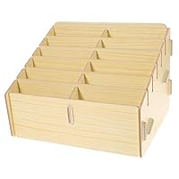 NUOBESTY Box Card Storage Box Sorting & Stacking Gaming Game Holder Sorting Tray Wooden Pallets Underwear Storage Box Wooden Organizer Box Storage Case Decks Wooden Organizer Card Box
