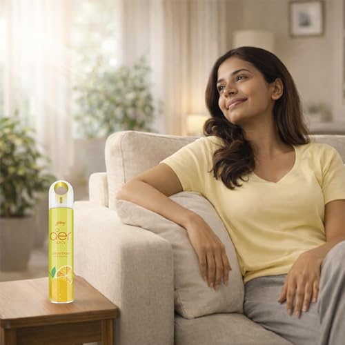 Image of Godrej aer Spray | Room Freshener for Home & Office - Citrus Blast (180 ml) | Long-Lasting Fragrance