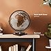 Waypoint Geographic Revolution Globe, 12” Diameter Desktop World Globe, Gyromatic Full-Swing Movement, Decorative For Home or Office Decor, Bronze Metallic