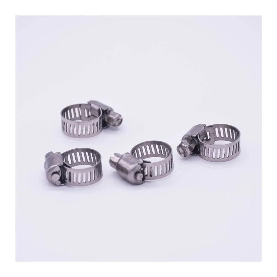 Colliers de serrage en acier inoxydable 304 pour tuyaux de 16 à 25 mm par lot de 5 pièces