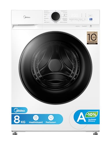 Midea Waschmaschine V3 series, 8 kg | Energieeffizienzklasse A-10% | 1400 U/min | Dampffunktion | Tierhaare| 15-Min Schn...