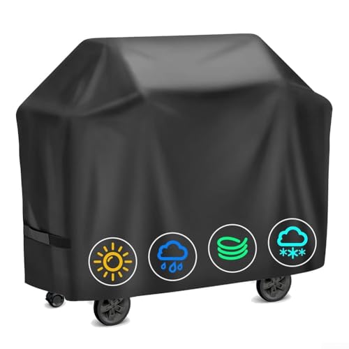 Housse de barbecue Oxford 420D avec aérations et protection imperméable pour votre équipement de barbecue extérieur (140 x 59 x 107 cm)