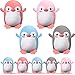 8 Pinguino Peluche Mini di Giocattoli Pinguino Animali Farcito Accessori Portachiavi Fai da Te Decorazioni Pinguino per Compleanno Baby Shower Natale Bomboniere Matrimoni, 4 Colori