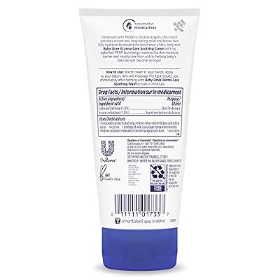 Baby Dove Soothing-Cream To Soothe Delicate Baby Skin Eczema Care No Artificial Perfume or Color, Paraben Free, Phthalate Free 5.1 oz
