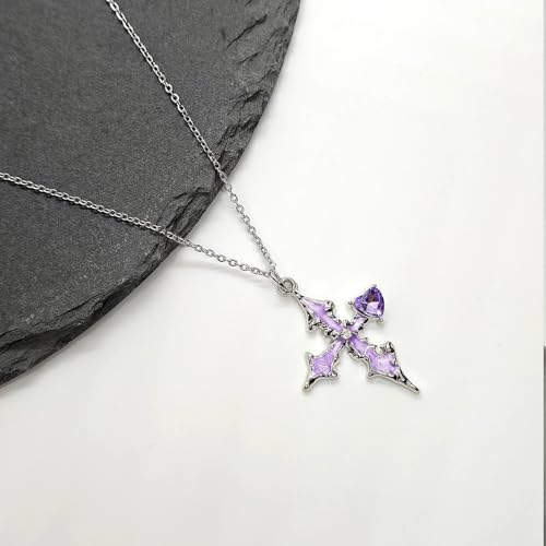 Image of Silver Cross Chain For Men, Three-Ring Geometric Fashion Necklace For Men And Women, Silver Chain For Man, Simple And Personalized, Versatile Pendant Sweater Necklace, Featured Daily Accessories Gift