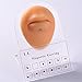 Fuqimanman2020 12 Pcs Stainless Steel Magnetic Crystal Fake Ear Stud Earrings Set Colorful 3mm Non Piercing Nose Lip Rings for Women Men Jewelry(B)