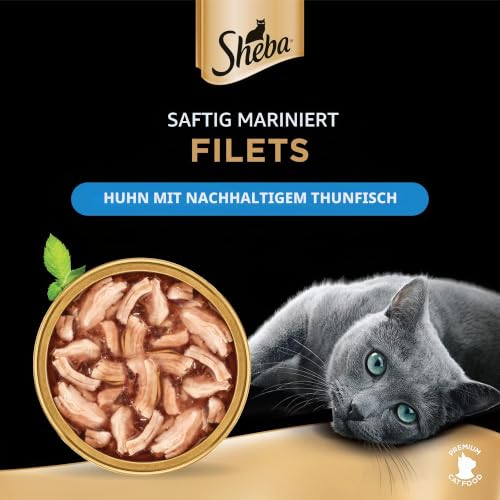 Sheba Schale Filets Huhn mit Thunfisch MSC 60g – Ansicht 2