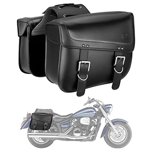 KEMIMOTO Motorcycle Saddle Bags, Universal Fit