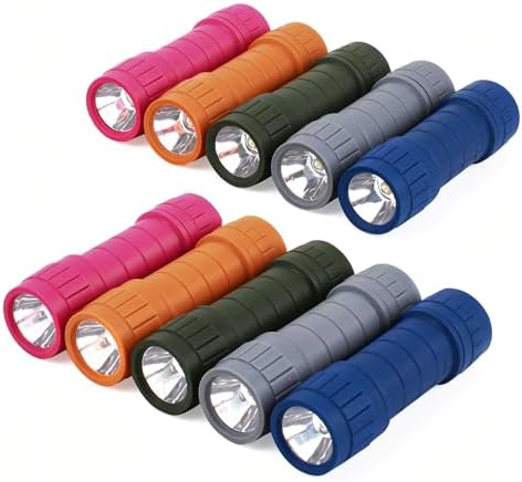 10-Pack Mini LED Flashlight Set