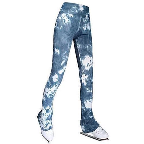 Calça legging para treinamento de patinação artística para meninas, elástica, ginástica, ioga, patin