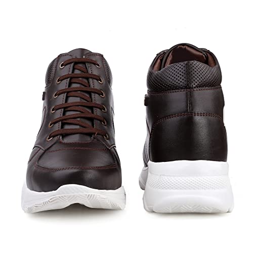 Image of YUVRATO BAXI 3 Inch Hidden Height Increasing Casual Outdoor Sneakers Boots.Height Elevator Boots