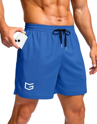 Image of G Gradual Men's Athletic Workout Shorts with Pockets 5 inch /7 inch /9 inch Lightweight Quick Dry Gym Basketball Running Shorts for Men