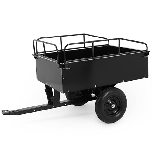 PISUMSATIVUM Heavy Duty Garden Dump Cart, 15 Cubic Feet &