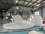 Inflatable Hot Tub Swimming Pool Enclosure Solar Dome Cover Tent W/Blower New (26x20x10ft.)