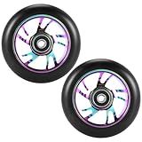 The wheels are suitable for 100mm stunts and freestyle scooters.