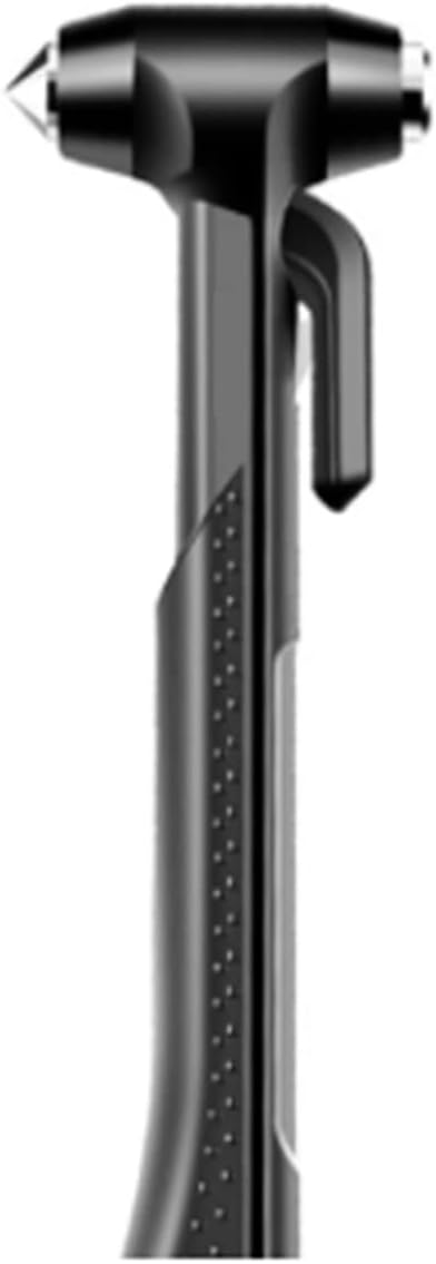 Fit for Carbon Steel Car Safety Life Hammer Auto Emergency Escape Rescue Tool Seatbelt Cutter Window Punch Glass Breaker Long Handle (Weight : Black)