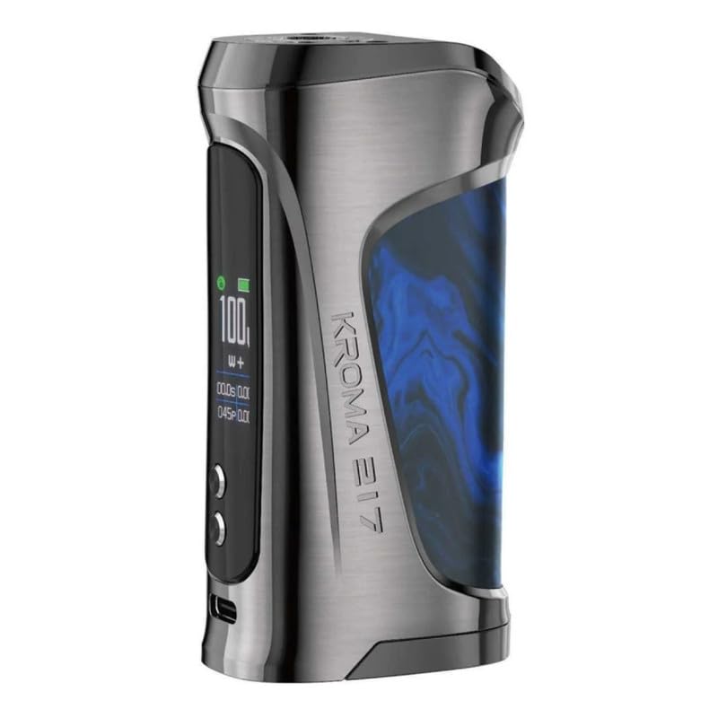 For Innokin Kroma 217 Mod 6 W-100 W Box Vape (Azul Mariana) Modos Coil+/Refresh | Pantalla OLED | Batería 21700/20700/18650 [No incluida] | Base 510 | Carga rápida 1,7 A - No Nicotine