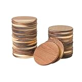 36 Pack Acacia Wood Drink Coasters, 3.68 Inch...
