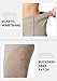 SANTINY Women's Horse Riding Pants with Zipper Pockets Knee-Patch Schooling Tights Equestrian Breeches for Women (Taupe_S)