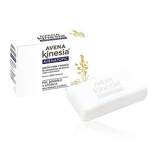 Avena Kinesia - Jabón para manos y cara, 1 unidad, 100 g