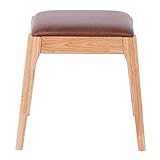 Elegantes Design, gepolsterter Hocker für einen modernen Schminktisch, zeitlos, antik und elegant gestaltet.