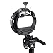 Godox S3 Speedlite Bracket with Bowens Mount for Godox V1pro V100 AD200Pro II etc Round Head Flash Series and AD300 V860III TT350 Series Speedlite,Direction-Adjustable Handle