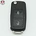 [DTi MSA1049] DoradoTuning Étui de Clé à Rabat FOB à Distance de Remplacement de Voiture /◆ Golf MK4 MK5 ◆ Bora ◆ Polo 9n 9n3 ◆ Passat B6 T5