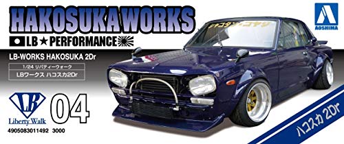 Aoshima LB Works Hakosuka 2Dr Modelo Escala 1:24 miniatura 2