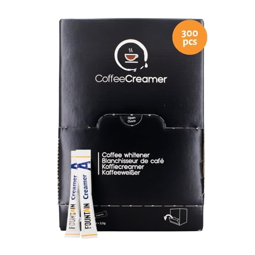 Fountain – Sobres de leche en polvo – Monodosis de 2,5 g en una caja dispensadora – para una taza de café o té – 2,5 g × 300 sobres