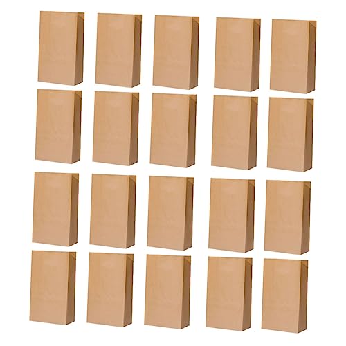 Mikinona 20pièces Papier Kraft Épais pour Stockage Au Frigo De Boulangerie Résistant à Huile Eau pour Cuisine Et Conservation des Aliments