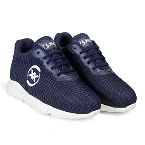 BXXY Men's 3 Inch Hidden Height Increasing Casual Sports Outdoor Lace-Up Shoes.