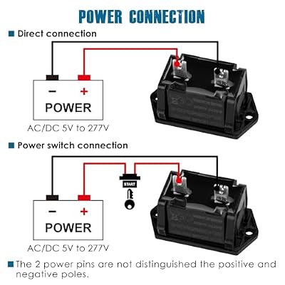Runleader Digital Hours Counter,AC/DC 5V to 277V for Garden Tractor Generator Scooter Club Car Forklift Leaf Trimmer etc.