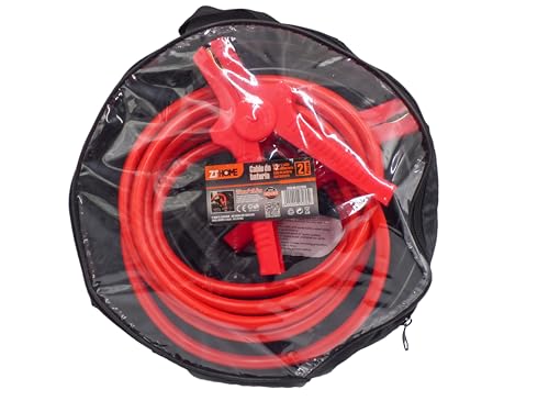 Cables de Arranque 3.5m – Kit con Pinzas batería reforzadas y Cables Arranque 12V 24V. Compatible con Autos, Motos, SUV y Camiones Booster batería y arrancador Coche portátil.