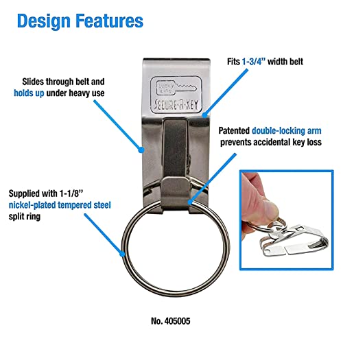 Lucky Line SecureAKey Belt Hook Key Ring by Lucky Line Amazon.in Home & Kitchen