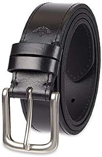 Dockers Men's Casual Leather Belt - 100% Soft Top Grain Genuine Leather Strap