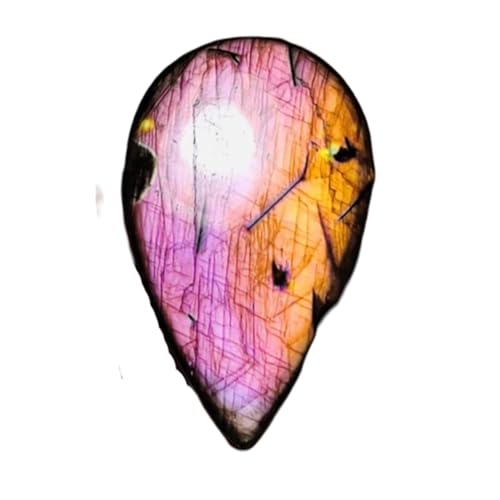 Labradorite arc-en-ciel cabochon pour imaginer un pendentif fait main unique