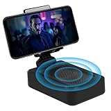 Bluetooth Speaker - Wireless Bluetooth Speaker with Phone Stand, HD Surround Sound Bluetooth Speaker with Adjustable Phone Holder for Desk, Suitable for Home and Outdoors